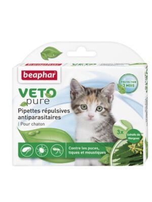 Beaphar Veto Pure Bio Spot On Kitten репелентни капки за малки котета