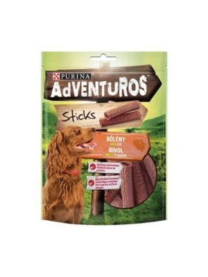Лакомство за кучета в зряла възраст ADVENTUROS Sticks, Биволско, 120g