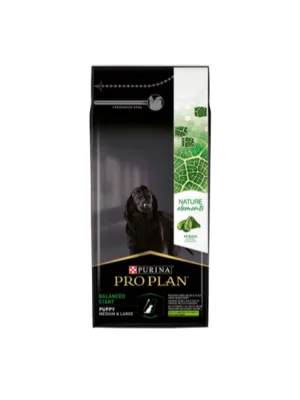 Pro Plan Nature Elements Medium / Large Puppy – с агнешко, спанак и рибено масло за кучета, средни и големи породи до 12 месечна възраст.