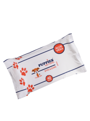 Puppies EYES & EARS – мокри кърпички за очи и уши 15/20 см., 40 броя