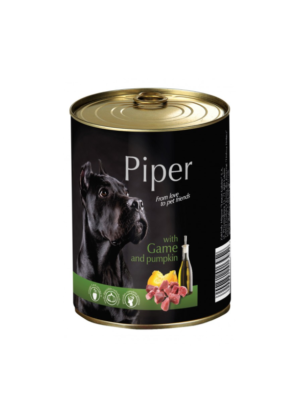 Премиум консервирана храна за кучета Piper Adult с дивеч и тиква