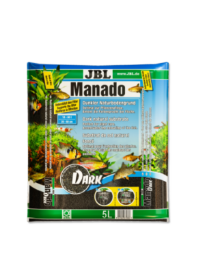 JBL Manado Darck 5L - натурален субстрат за филтрация на водата и подхранване растежа на растенията в аквариума.