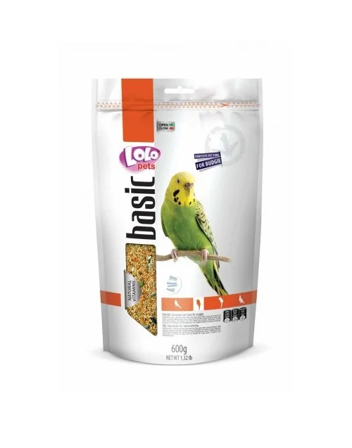 Lolo Pets - Пълноценна храна за вълнисти папагали - 600 гр.