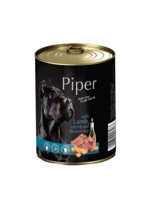 Премиум консервирана храна за кучета Piper Adult агнешко, морков и кафяв ориз