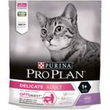 Pro Plan Delicate е деликатна храна за котки, капризни към храна и с чувствителен стомах или кожа.