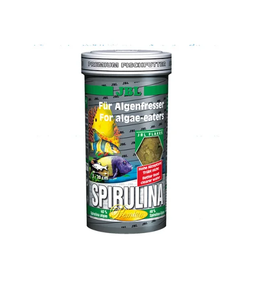 JBL Spirulina 100 ml - Професионална храна за растителноядни риби в сладка или солена вода със спирулина.
