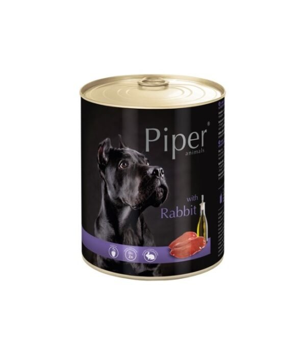 Премиум консервирана храна за кучета Piper Adult със заешко