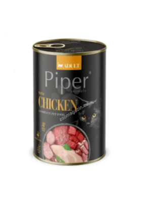 Piper Cat - консервирана храна за котки с пилешко месо, 400 г