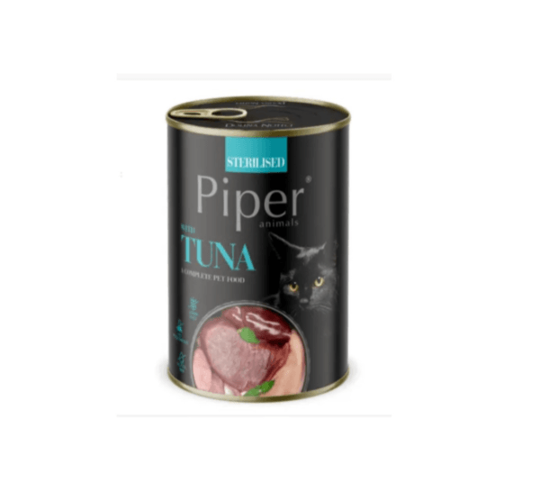 Piper Cat – консервирана храна за кастрирани котки с риба тон, 400 г