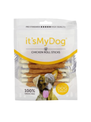 It`s My Dog лакомство за кучета, солети от кожа с пилешко месо, 80 гр.