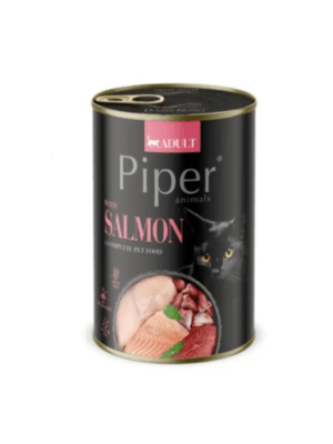 Piper Cat - консервирана храна за котки със сьомга, 400 г