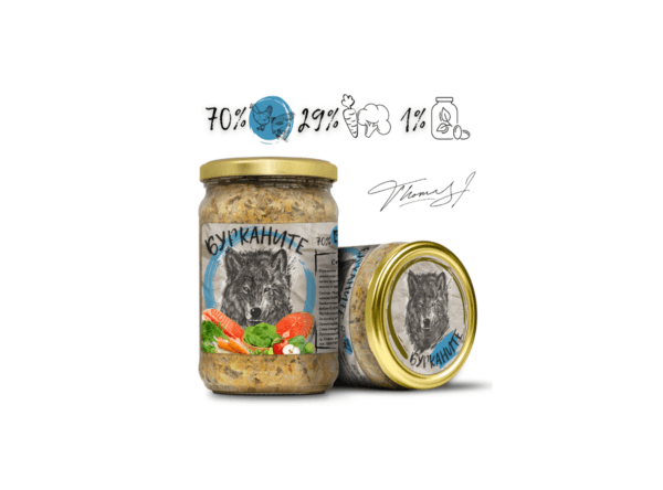 Бурканите - Пилешко, скумрия и зеленчуци