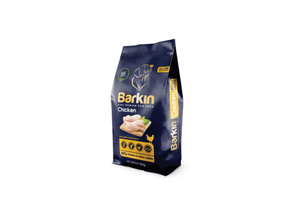 Barkin High Premium за кучета от всички породи с пиле, 15кг