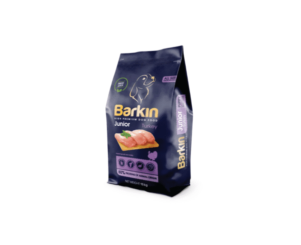 Barkin Premium за малки кучета от всички породи с пуйка, 15кг