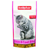 Beaphar Skin Coat Bits - хапки за котки за лъскава козина 35гр