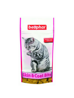 Beaphar Skin Coat Bits - хапки за котки за лъскава козина 35гр