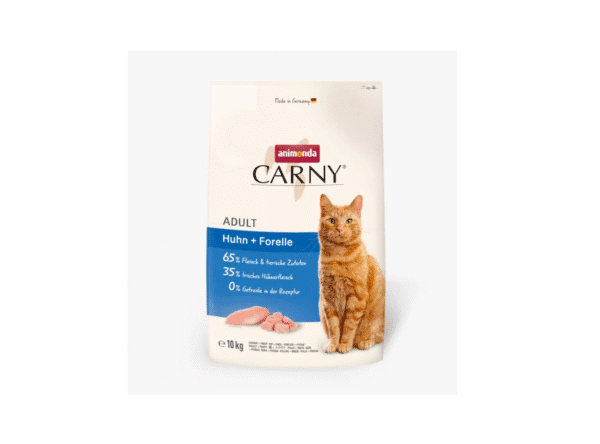Carny Dry Adult за котки с пилешко месо и пъстърва, 10кг