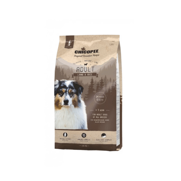 Chicopee Classic Nature за кучета над 12 месеца с агне и ориз, 2кг