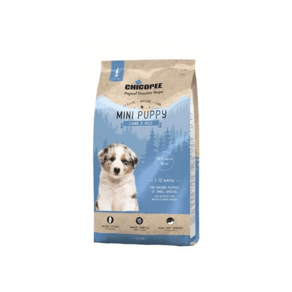 Chicopee Classic Nature за кучета под 12 месеца с агне и ориз, 2кг