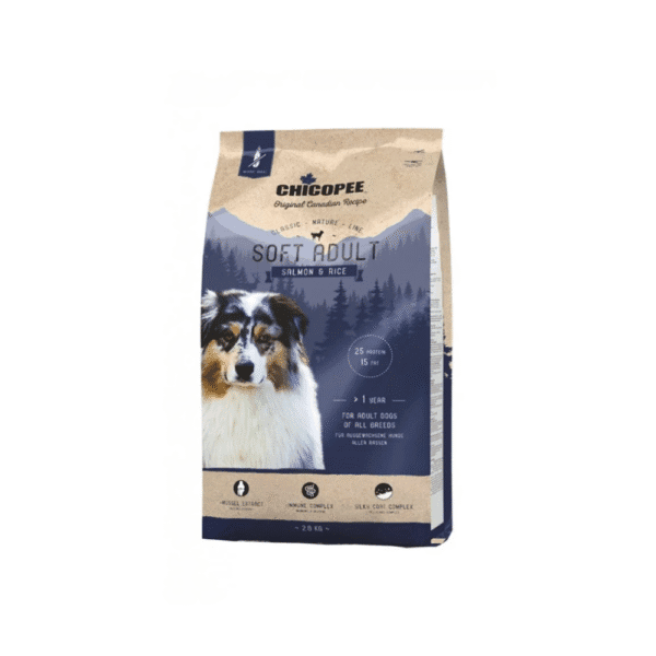 Chicopee Classic полувлажна, мека със сьомга и ориз, 2кг