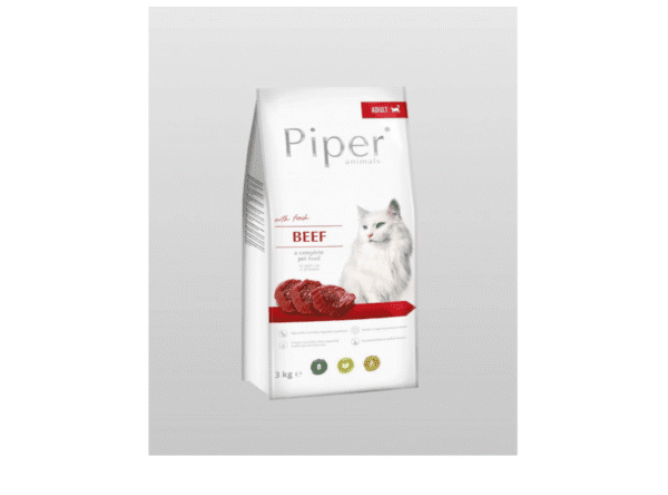 Piper Cat Beef гранулирана храна с говеждо, 3 кг
