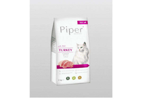 Piper Cat Turkey гранулирана храна за котки с пуешко, 3 кг