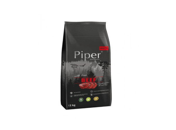 Piper Dog Beef за кучета с прясно говеждо месо, 12 кг